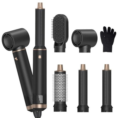 LNSTN 5-in-1 Blow Dryer Brush with Negative Ion Technology for Smooth, Voluminous Hair Avelisse