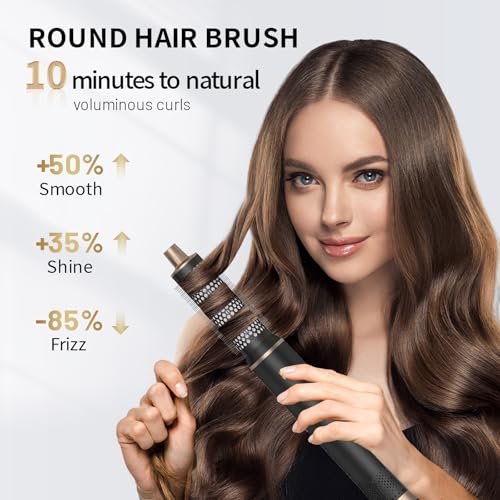 LNSTN 5-in-1 Blow Dryer Brush with Negative Ion Technology for Smooth, Voluminous Hair Avelisse