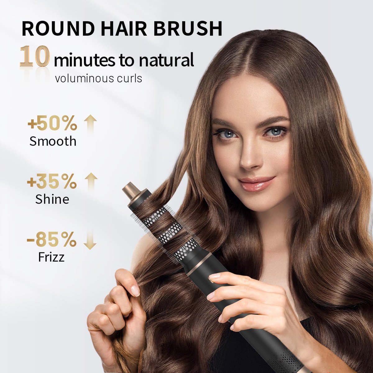 LNSTN 5-in-1 Blow Dryer Brush with Negative Ion Technology for Smooth, Voluminous Hair Avelisse