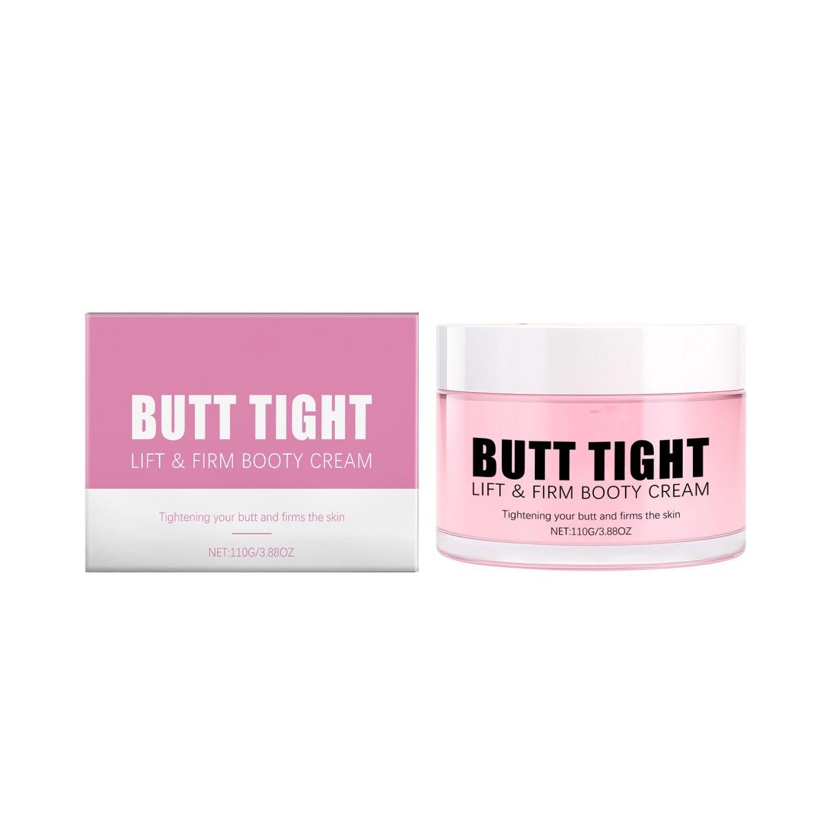 KunMan Butt Tight Lift Cream - Cellulite Cream for Firm, Smooth Booty Skin - Tighten Leg Skin, Reduce Loose & Crepey - Bum Mask for Booty, Thighs, Belly & Arms (3.38 fl oz) - görsel 1