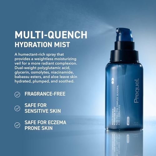 Prequel Skin Multi-Quench Hydration Mist – Moisturizing Face Spray with Plumping PGA Complex, Glycerin, Aloe & Niacinamide – Hydrating Facial Mist for Smoother, Supple Skin - görsel 4