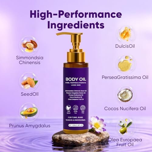 Zotreval Body Firming Oil – Luxury Firming & Hydrating Body Serum for Crepe Skin with Vitamin E & Sweet Almond Oil Avelisse
