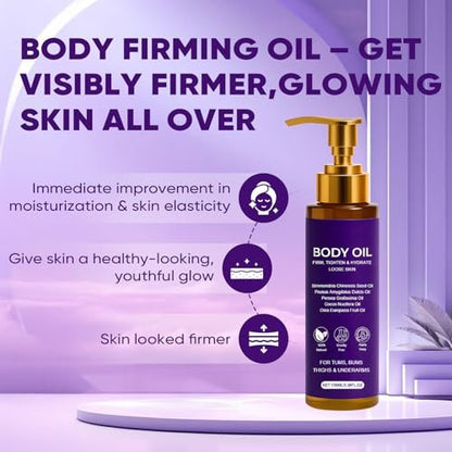 Zotreval Body Firming Oil – Luxury Firming & Hydrating Body Serum for Crepe Skin with Vitamin E & Sweet Almond Oil Avelisse