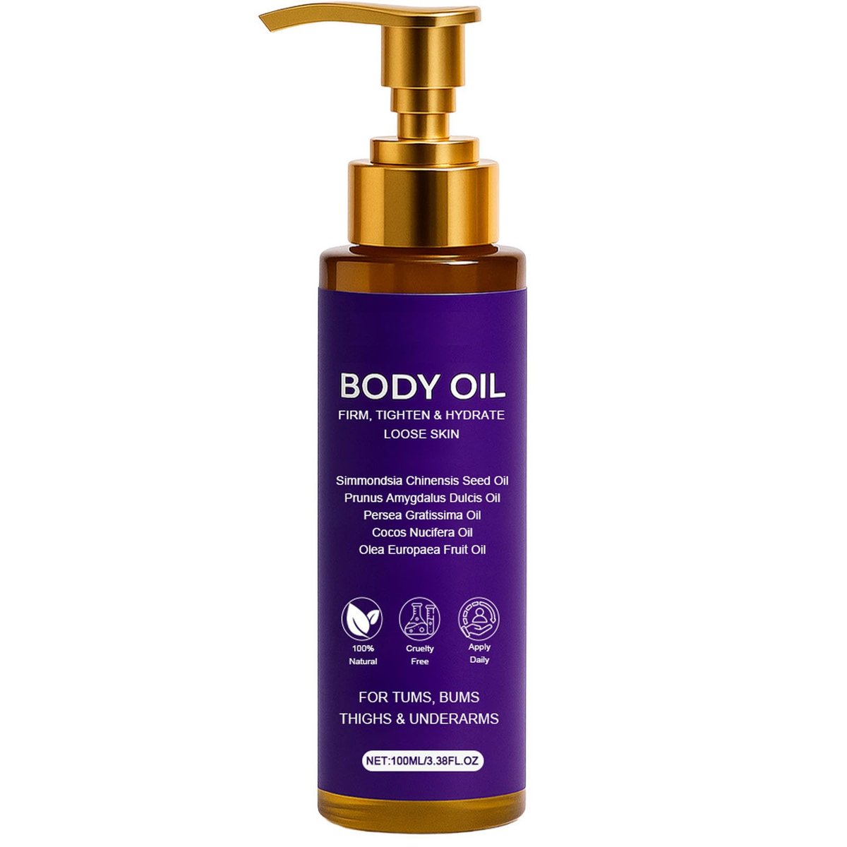 Zotreval Body Firming Oil – Luxury Firming & Hydrating Body Serum for Crepe Skin with Vitamin E & Sweet Almond Oil Avelisse