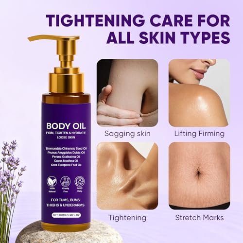 Zotreval Body Firming Oil – Luxury Firming & Hydrating Body Serum for Crepe Skin with Vitamin E & Sweet Almond Oil Avelisse