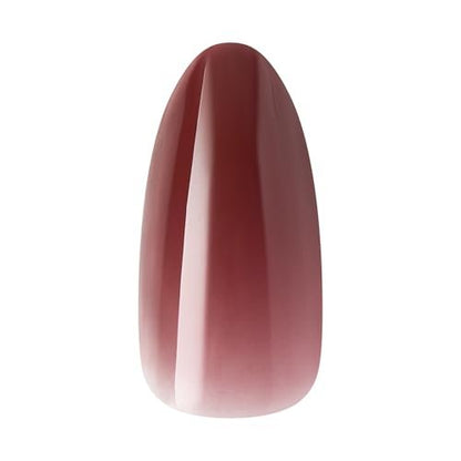 KISS Press On Nails Pinot Noir - Red Almond Medium Size with Glue