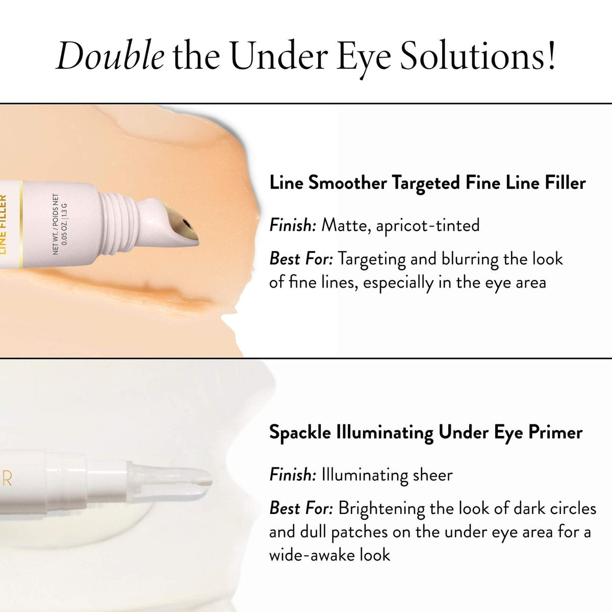 LAURA GELLER Line Smoother Targeted Fine Line Blurring Primer | Wrinkles & Pores, Subtly Tinted, with Vitamin C & Niacinamide for Mature Skin Avelisse