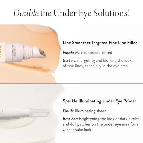 LAURA GELLER Line Smoother Targeted Fine Line Blurring Primer | Wrinkles & Pores, Subtly Tinted, with Vitamin C & Niacinamide for Mature Skin Avelisse