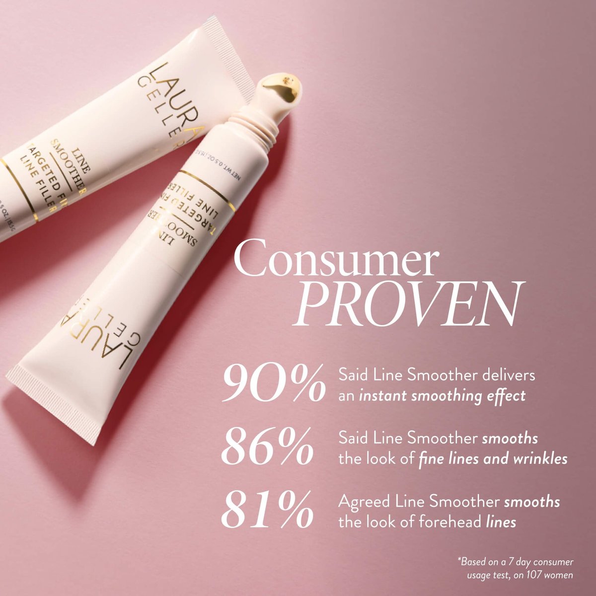 LAURA GELLER Line Smoother Targeted Fine Line Blurring Primer | Wrinkles & Pores, Subtly Tinted, with Vitamin C & Niacinamide for Mature Skin Avelisse