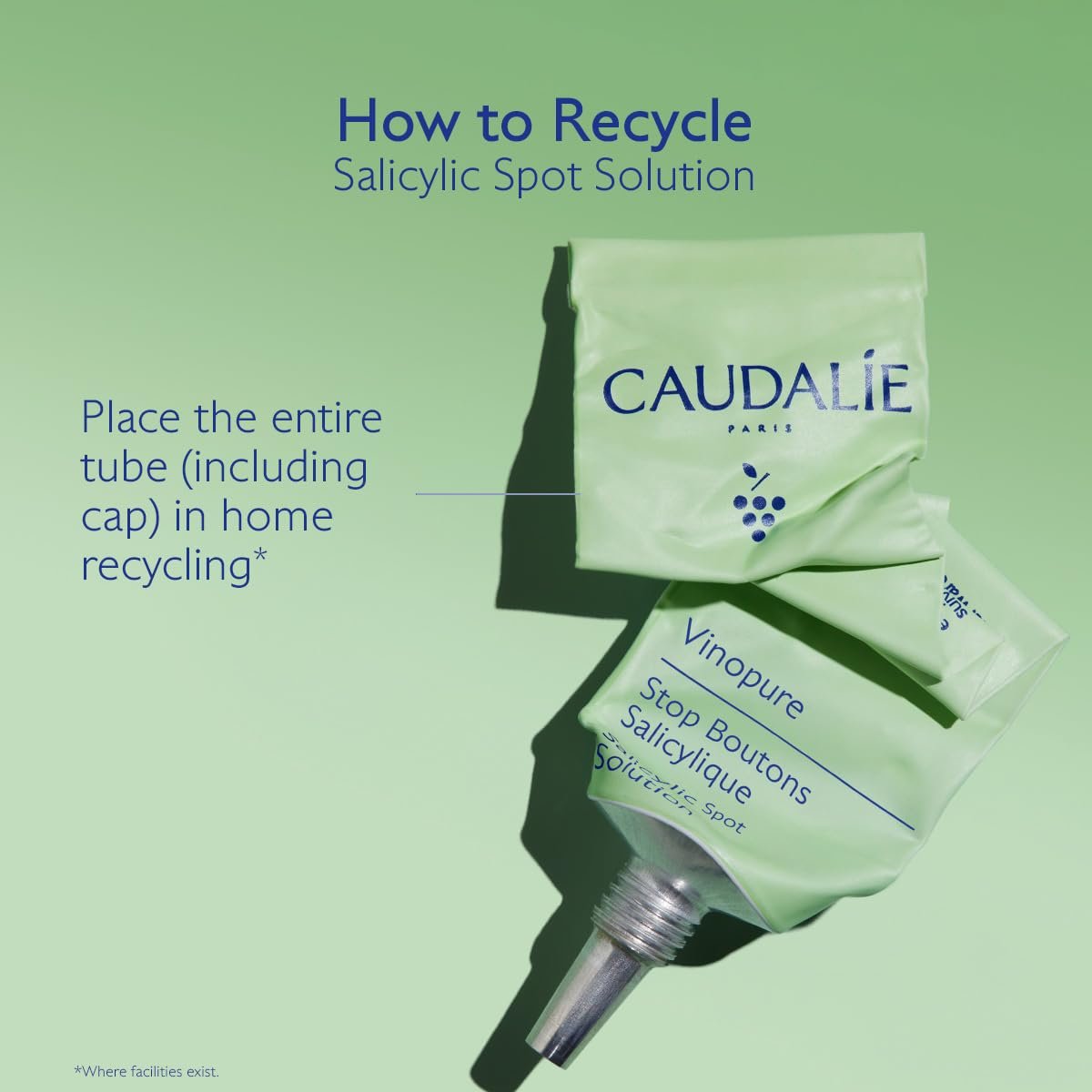Caudalie Vinopure Targeted Spot Solution with Salicylic Acid - 15 mL Avelisse
