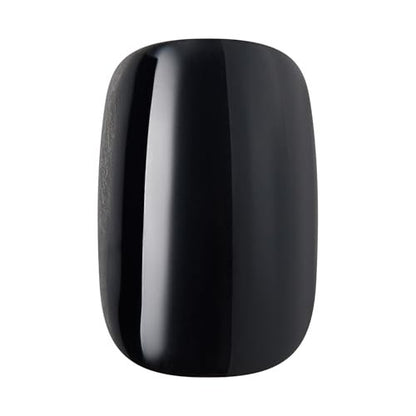 KISS Press On Nails 'Photogenic' – Black Short Squoval Nails with Glue, 32-Piece Kit Avelisse