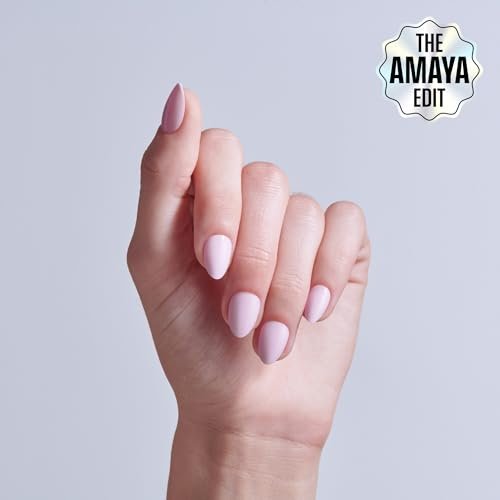 KISS CORE Press On Nails - Euphonious Pink, Short Almond Shape, 32 Nails with Glue, Manicure Stick & Mini File - görsel 4