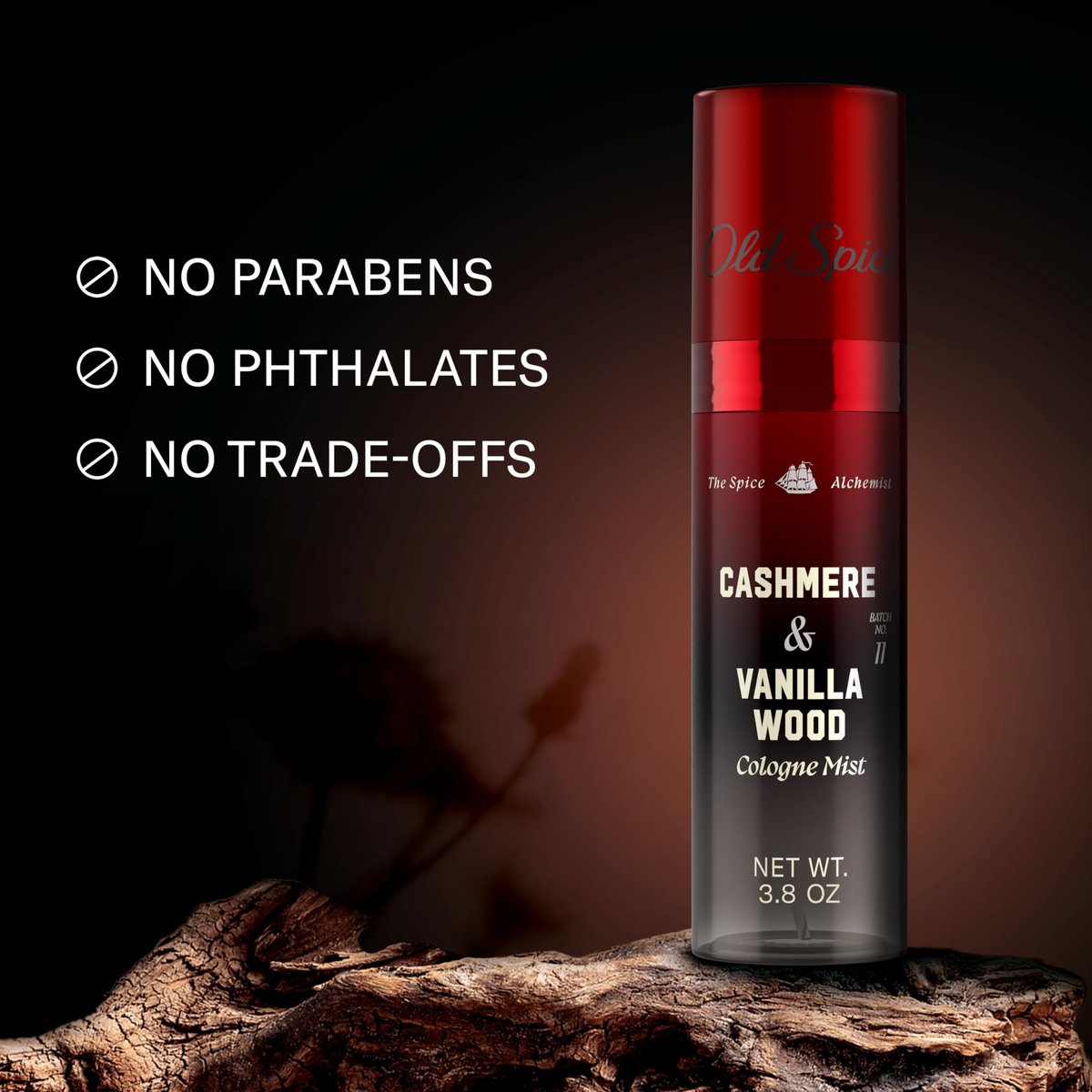 Old Spice Cologne Mist for Men – The Spice Alchemist Collection, Cashmere + Vanilla Wood, 3.8 oz - görsel 5
