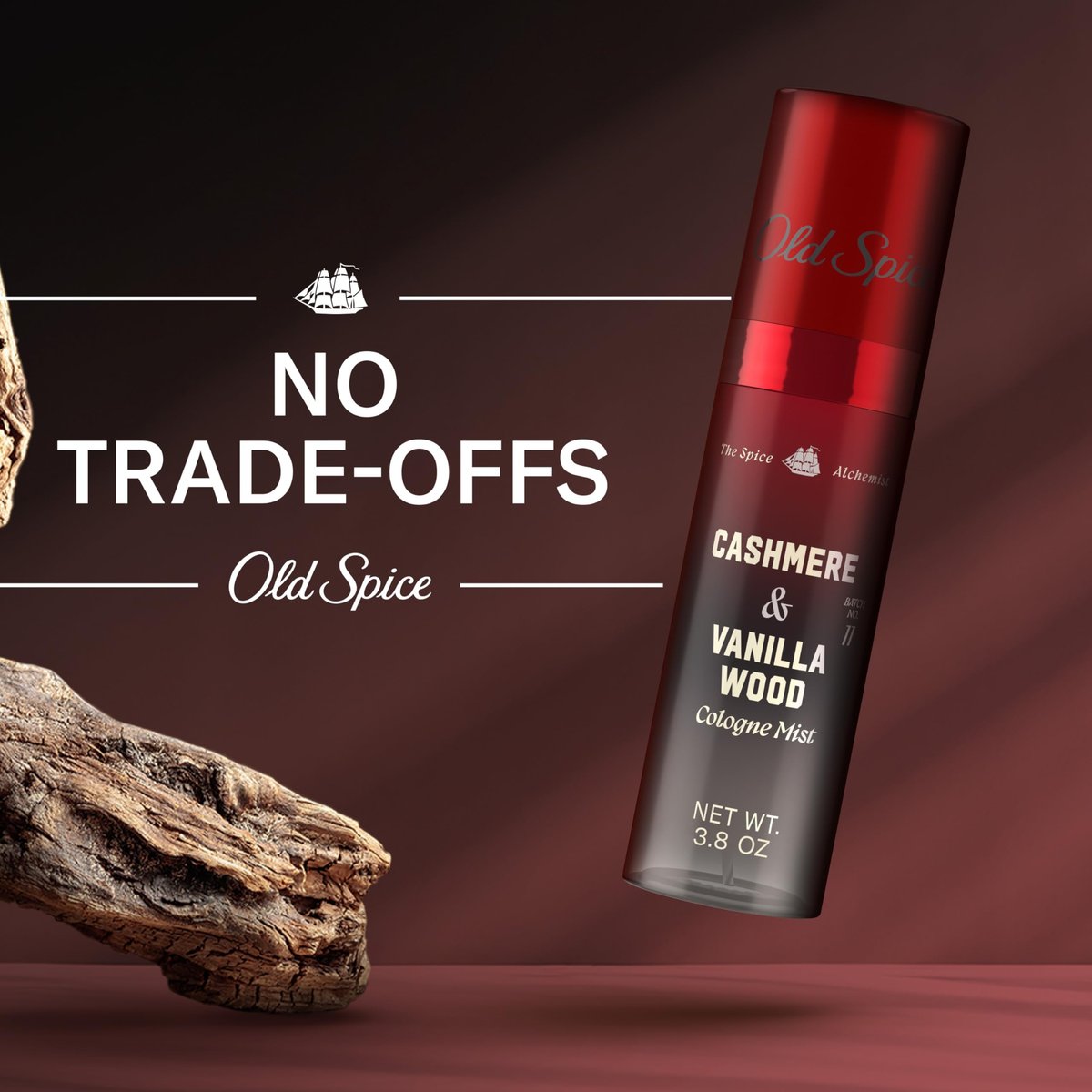 Old Spice Cologne Mist for Men – The Spice Alchemist Collection, Cashmere + Vanilla Wood, 3.8 oz - görsel 11