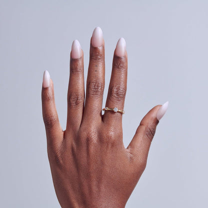 KISS Core Press On Nails 'Dulcet' - Pink Almond Medium - 32 Nails with Glue, Stick & File Avelisse