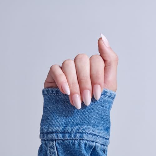 KISS Core Press On Nails 'Dulcet' - Pink Almond Medium - 32 Nails with Glue, Stick & File Avelisse