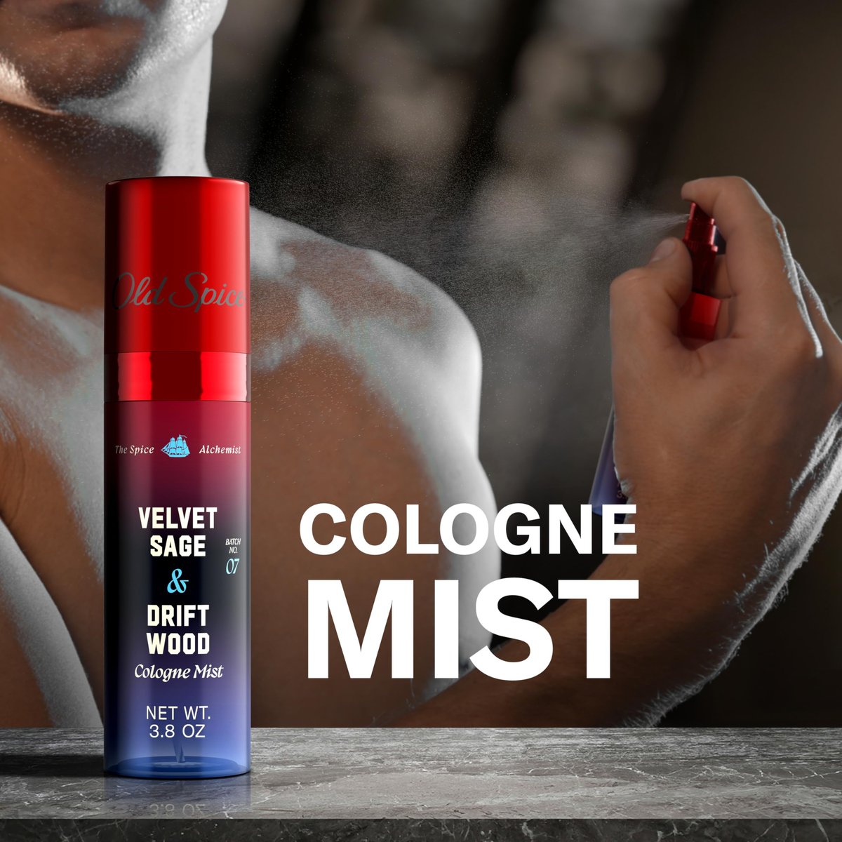 Old Spice The Spice Alchemist Velvet Sage + Driftwood Cologne Mist for Men, 3.8 oz Avelisse