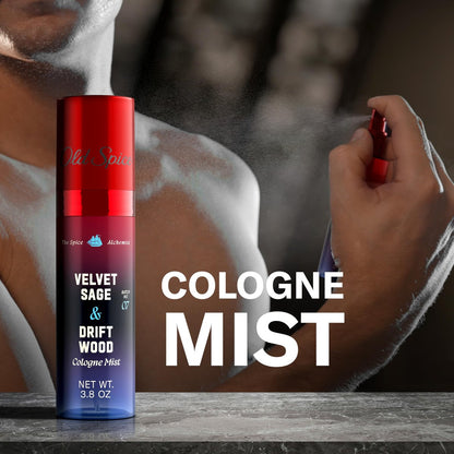 Old Spice The Spice Alchemist Velvet Sage + Driftwood Cologne Mist for Men, 3.8 oz Avelisse