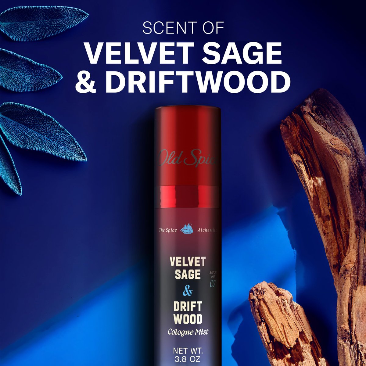 Old Spice The Spice Alchemist Velvet Sage + Driftwood Cologne Mist for Men, 3.8 oz Avelisse