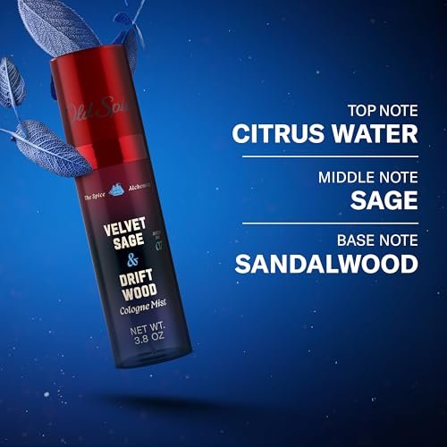 Old Spice The Spice Alchemist Velvet Sage + Driftwood Cologne Mist for Men, 3.8 oz Avelisse