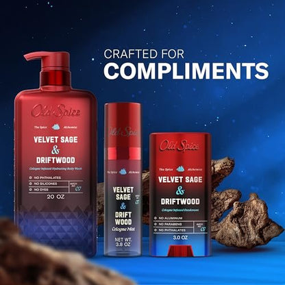 Old Spice The Spice Alchemist Velvet Sage + Driftwood Cologne Mist for Men, 3.8 oz Avelisse
