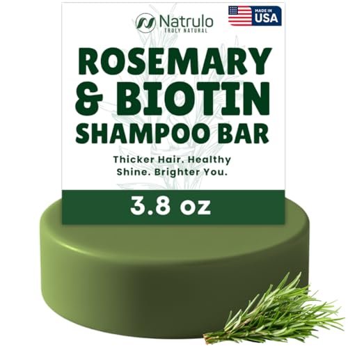 Rosemary Biotin Shampoo Bar – Natural Hair Growth & Thickening Solid Shampoo for Women & Men – Zero Plastic, Made in USA - görsel 2