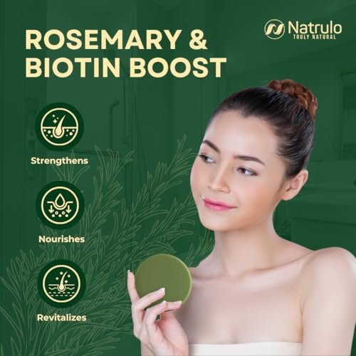 Rosemary Biotin Shampoo Bar – Natural Hair Growth & Thickening Solid Shampoo for Women & Men – Zero Plastic, Made in USA - görsel 6