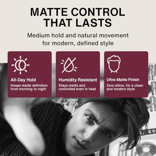 Kings Domain Melbourne Matte Balm | Ultra Matte Hair Paste for Men | Medium Hold Styling Balm | Smooth Frizz-Free Control | 3oz Salon Quality - görsel 14