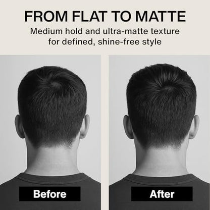 Kings Domain Melbourne Matte Balm | Ultra Matte Hair Paste for Men | Medium Hold Styling Balm | Smooth Frizz-Free Control | 3oz Salon Quality