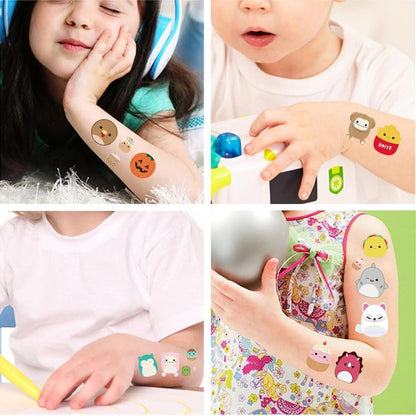 70 Pcs Cute Animal Theme Temporary Tattoos for Kids Party Favors, Goodie Bag Fillers, Body Art Stickers