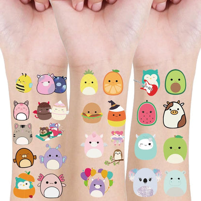 70 Pcs Cute Animal Theme Temporary Tattoos for Kids Party Favors, Goodie Bag Fillers, Body Art Stickers