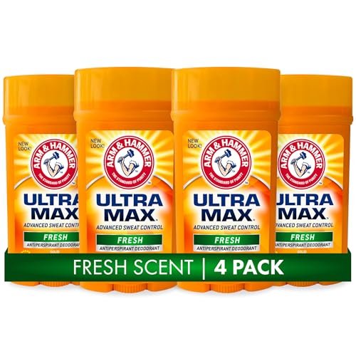 Arm & Hammer Ultra Max Deodorant Fresh Scent Solid Stick 2.6 oz 4-Pack - görsel 2