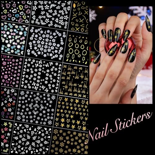 Teenitor Acrylic Nail Kit with Clear Coffin Nail Tips, Nail Charms, Gems, Stickers, Brushes, Dotting Tools, and Stand - DIY Press On Nails Kit for Beginners and Professionals Avelisse