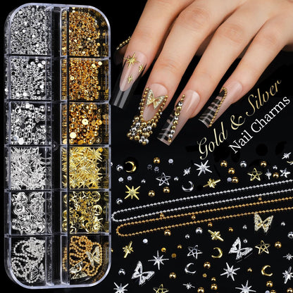 Teenitor Acrylic Nail Kit with Clear Coffin Nail Tips, Nail Charms, Gems, Stickers, Brushes, Dotting Tools, and Stand - DIY Press On Nails Kit for Beginners and Professionals Avelisse