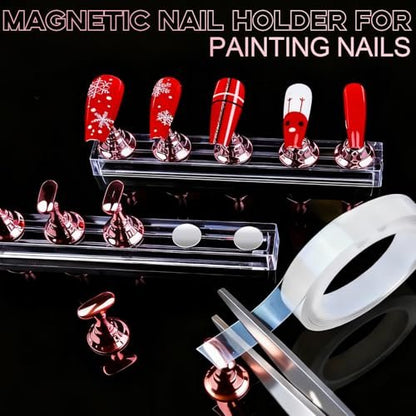 Teenitor Acrylic Nail Kit with Clear Coffin Nail Tips, Nail Charms, Gems, Stickers, Brushes, Dotting Tools, and Stand - DIY Press On Nails Kit for Beginners and Professionals Avelisse