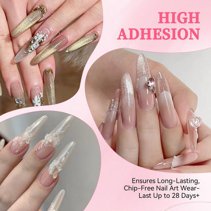 COLOURSMILE 30ML Super Strong Nail Rhinestone Glue - UV/LED Lamp Curing Adhesive Gel for 3D Nail Art Gems, Diamonds, Charms & Decorations | Salon & DIY Manicure Beauty Gift