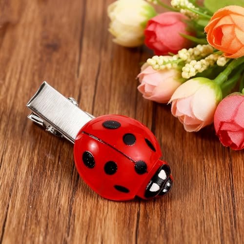 20 Pcs Ladybug Hair Clips – Cute Red Lady Bug Barrettes for Cosplay, Themed Parties & Everyday Fun - görsel 6