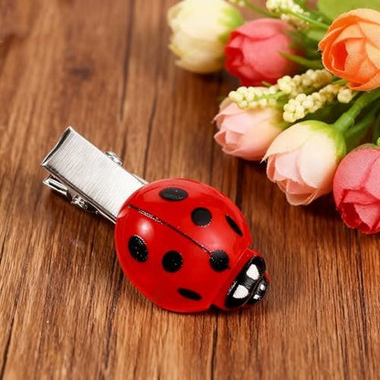 20 Pcs Ladybug Hair Clips – Cute Red Lady Bug Barrettes for Cosplay, Themed Parties & Everyday Fun