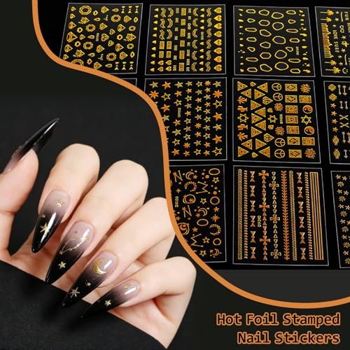 90 Sheets 3D Floral Nail Art Stickers - Self-Adhesive Vinyl Decals for Women & Girls - görsel 8