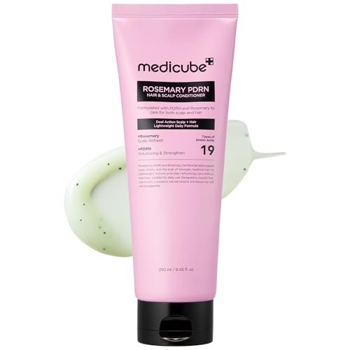 medicube Rosemary PDRN Scalp to Strand Nourishing Conditioner – Lightweight Care for Dry, Fine, Weak-Looking Hair – Amino Acid Infused for Strength & Softness – Korean Hair Care, 8.45 fl.oz Avelisse