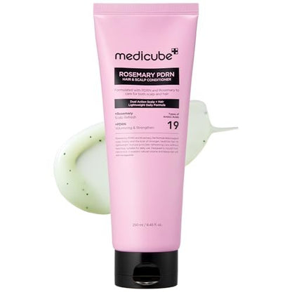 medicube Rosemary PDRN Scalp to Strand Nourishing Conditioner – Lightweight Care for Dry, Fine, Weak-Looking Hair – Amino Acid Infused for Strength & Softness – Korean Hair Care, 8.45 fl.oz Avelisse