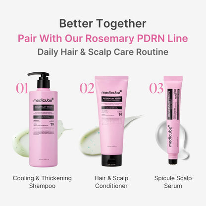 medicube Rosemary PDRN Scalp to Strand Nourishing Conditioner – Lightweight Care for Dry, Fine, Weak-Looking Hair – Amino Acid Infused for Strength & Softness – Korean Hair Care, 8.45 fl.oz Avelisse