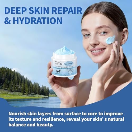 Nivexis Copper Peptides GHK-Cu Whipped Beef Tallow for Skin - Grass Fed Beef Tallow and Honey Balm with Methylene Blue Anti-Aging Moisturizer, Face & Body, All Skin Types, 2 Oz - görsel 14