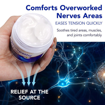 Maximum Strength Neuropathy Soothing Cream for Feet, Hands, Legs & Back – Non-Greasy Plant-Based Formula for Men & Women (4.2 oz) Avelisse