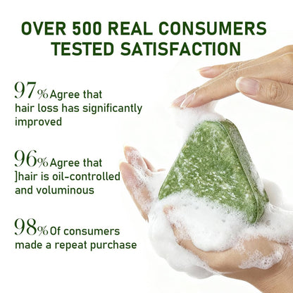 BSAPY Anti Hair Loss Shampoo Bar – DHT Blocker with Polygonum, Ginseng & Tea Tree, Strengthens Roots, Reduces Hair Fall, for Thinning Hair, Herbal Hair Growth Soap 120g *2 Avelisse