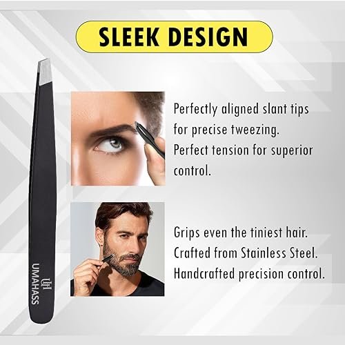 UMAHASS 4.0 Premium Nose Hair Scissors for Men - Safety Blades with Rounded Tip for Nasal, Ear, Eyebrow & Facial Hair Trimming - görsel 6
