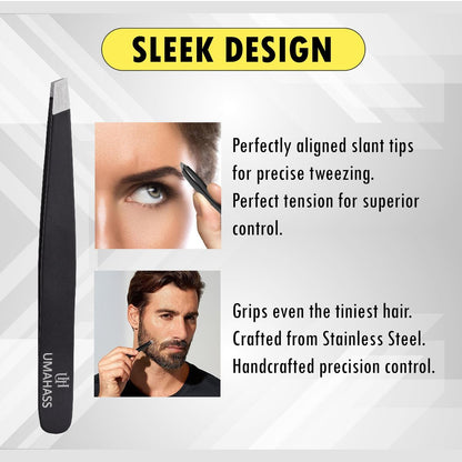 UMAHASS 4.0 Premium Nose Hair Scissors for Men - Safety Blades with Rounded Tip for Nasal, Ear, Eyebrow & Facial Hair Trimming