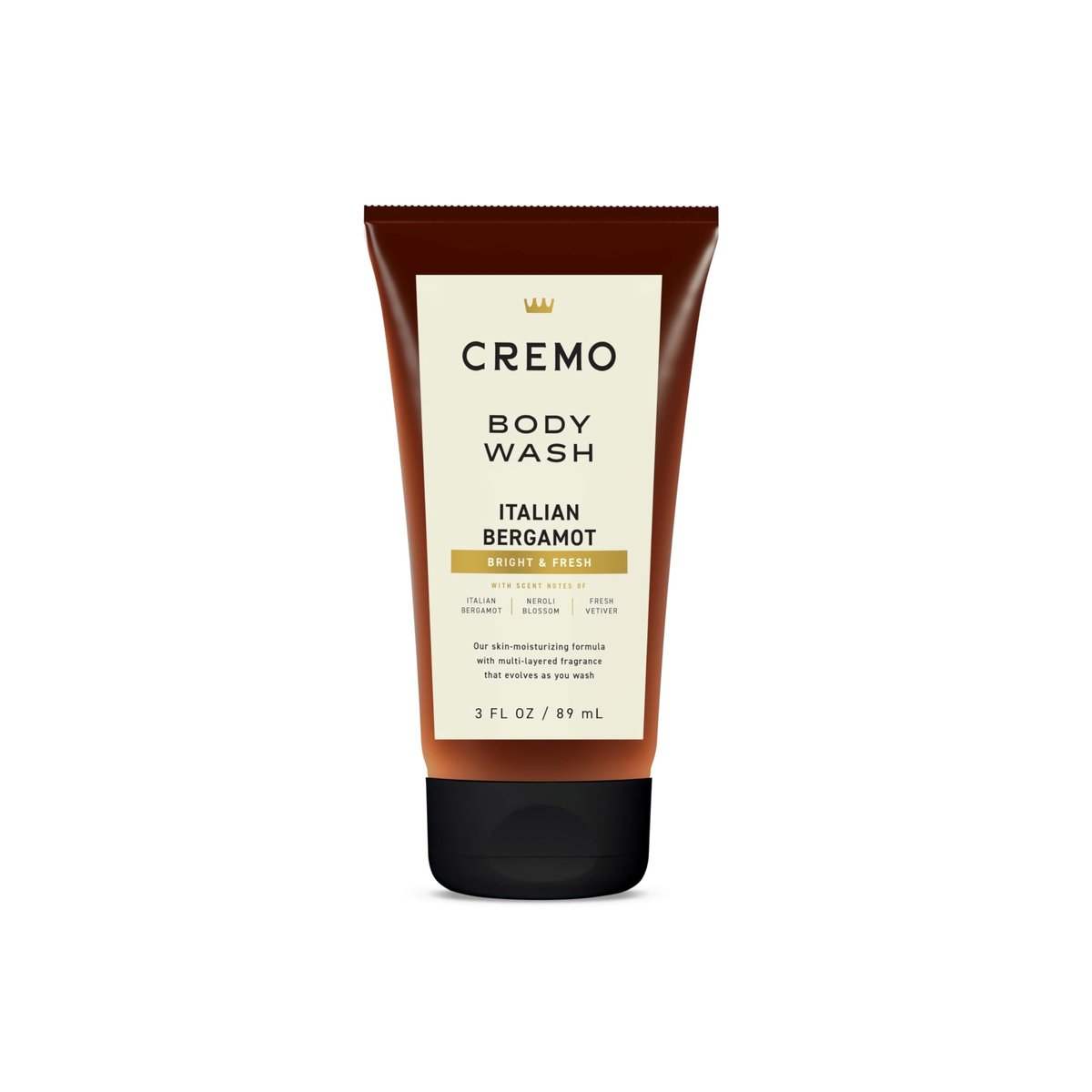 Cremo Rich-Lathering Italian Bergamot Travel Size Body Wash for Men - 3 Fl Oz - görsel 1