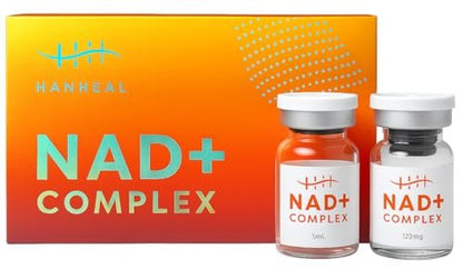 NAD+ Complex Skin Booster with NAD+, HA, Peptides, & Collagen – 2025 Microneedle Serum, Made in Korea (120mg + 5ml)