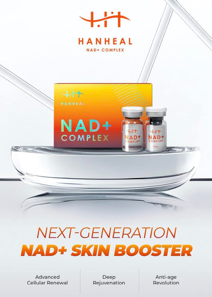 NAD+ Complex Skin Booster with NAD+, HA, Peptides, & Collagen – 2025 Microneedle Serum, Made in Korea (120mg + 5ml)